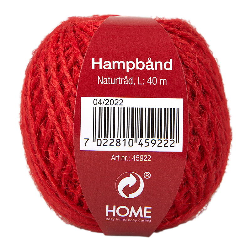 Home Bånd hamp 40 m natur