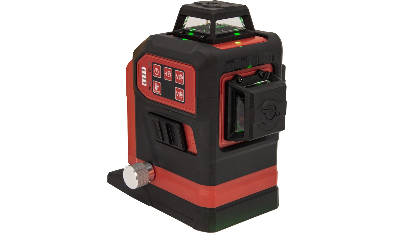 Futech 036.3DG-P MultiCross 3D 18V MAX zeleni 3D križni laser brez baterij in polnilnika + stojalo 180 cm