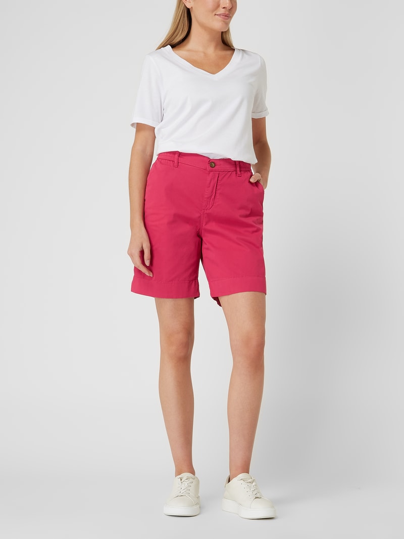 Chino-Shorts mit Stretch-Anteil in pink