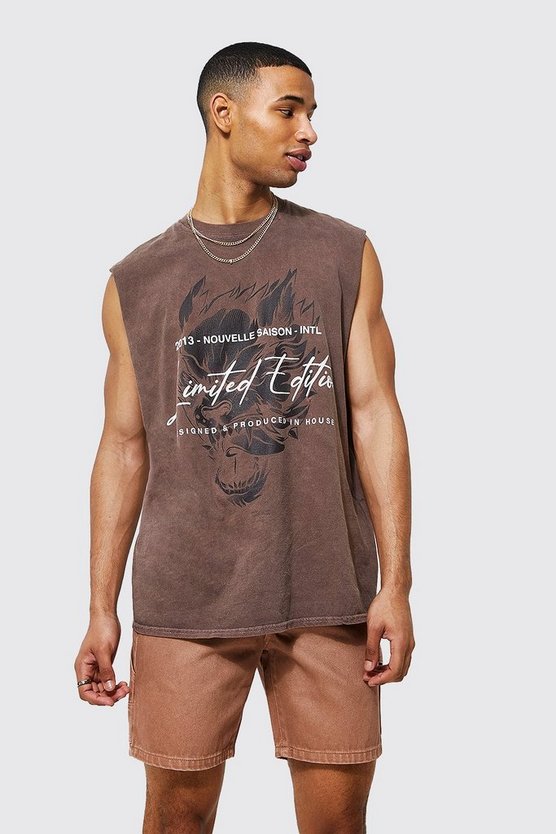 Oversize Tanktop mit Limited Print