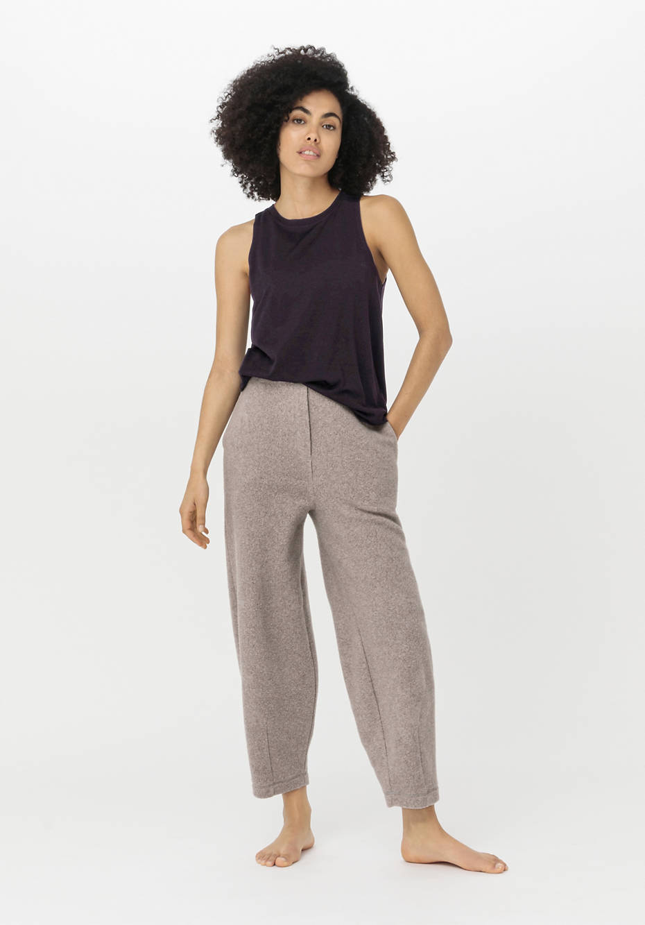 Fleece-Hose aus reiner Bio-Baumwolle