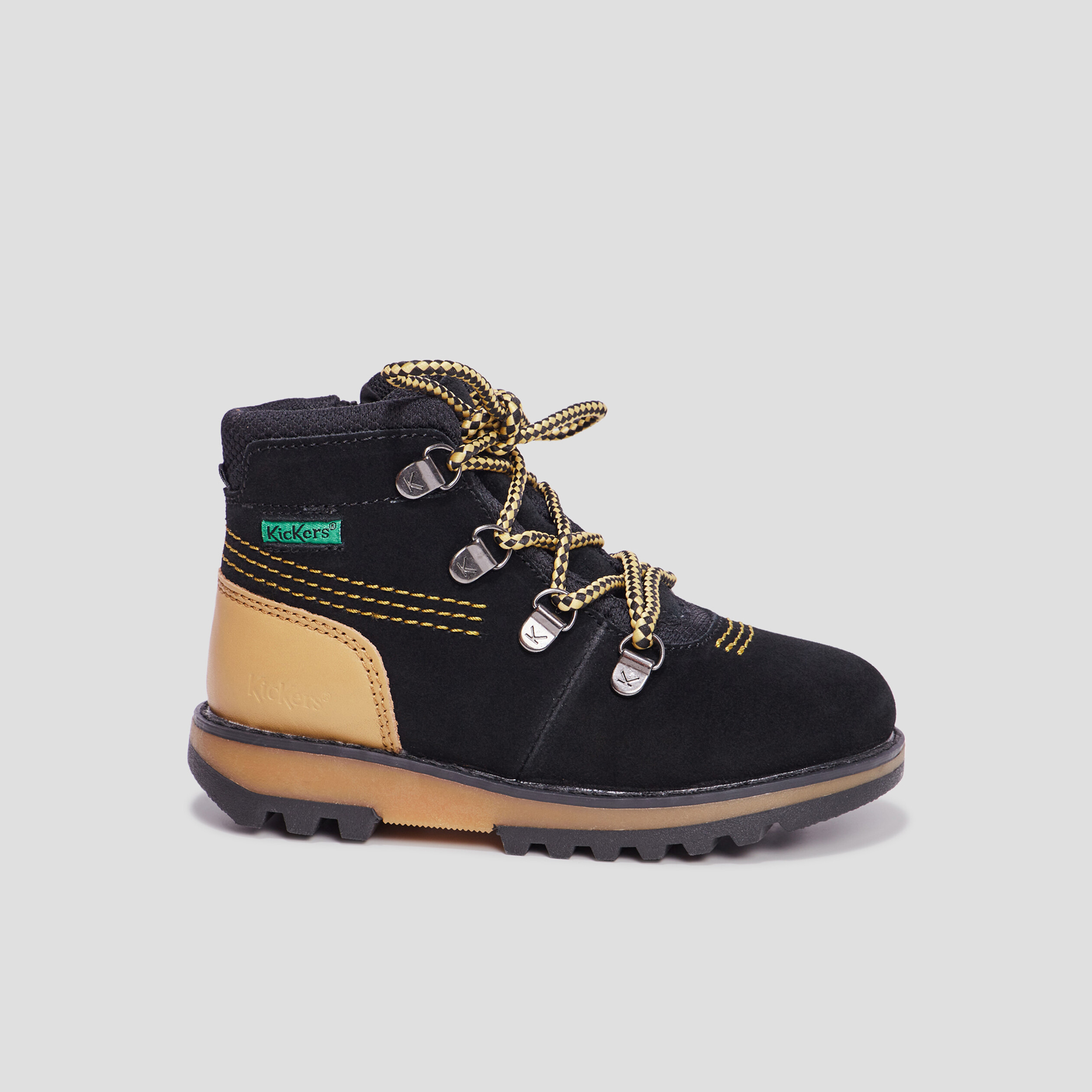 Bottines en cuir Kickers Kicknature noir garçon | La Halle