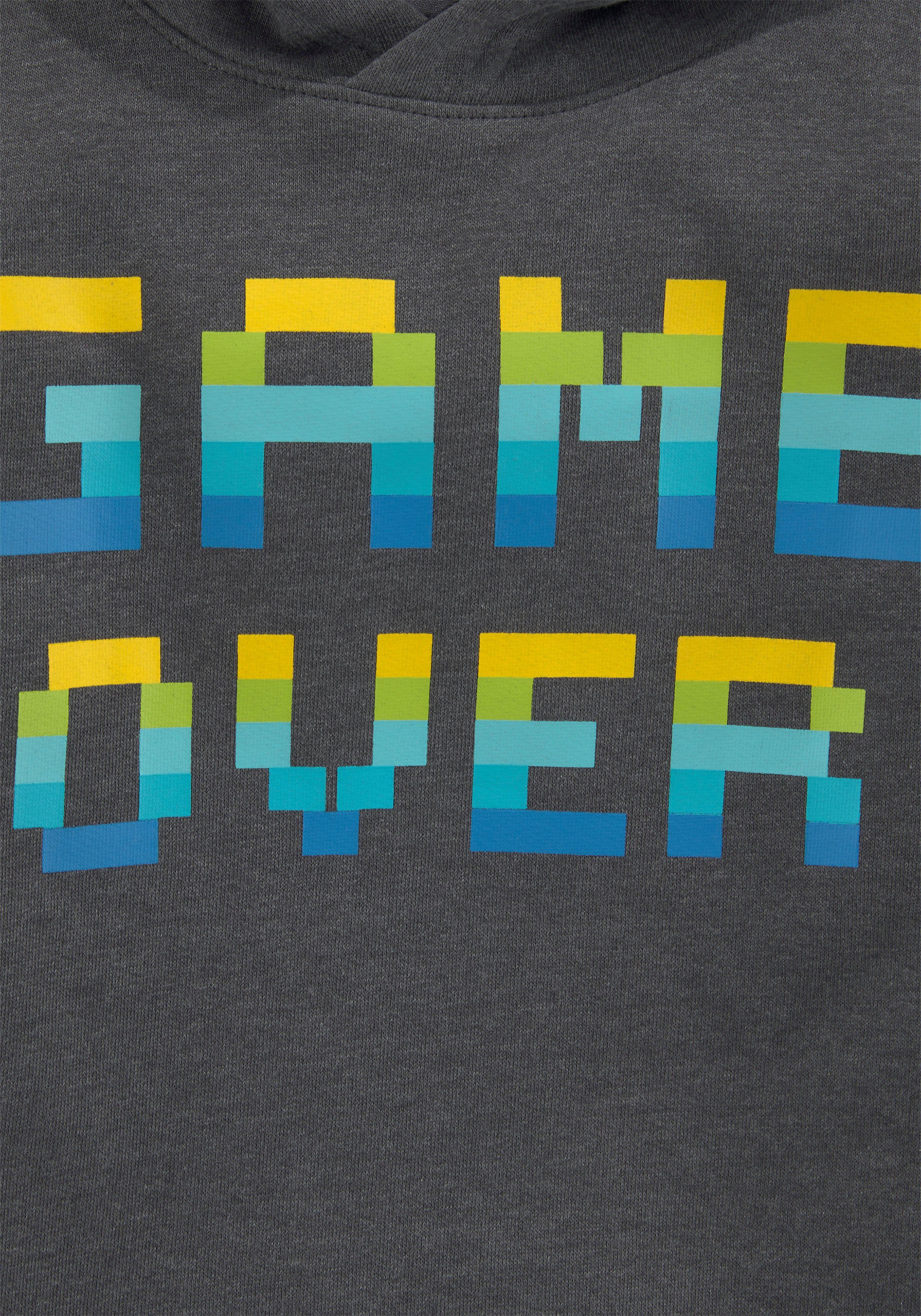KIDSWORLD Kapuzensweatshirt GAME OVER in melierter Qualität, Spruch