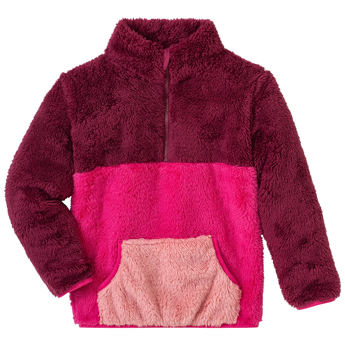 Mädchen Kuschelpullover aus Teddyplüsch