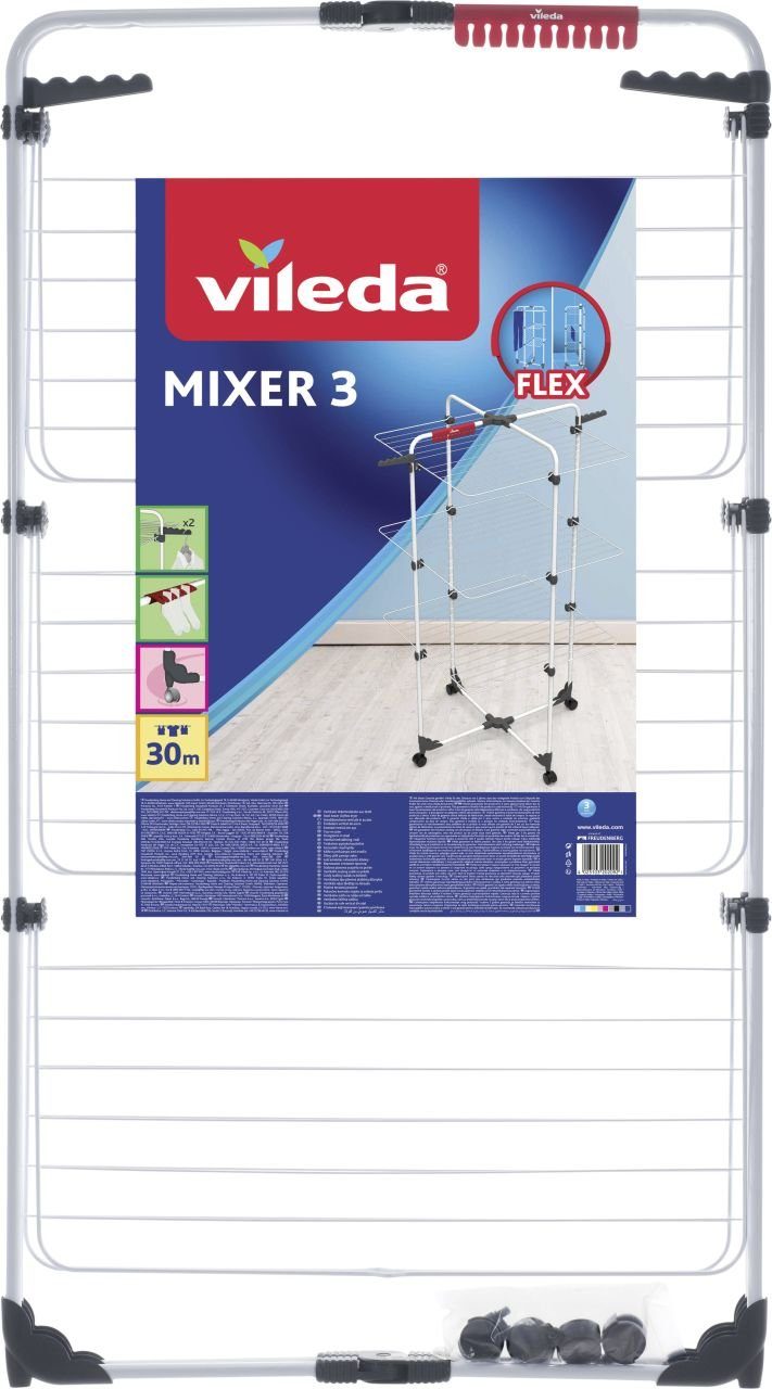 Vileda Flügelwäschetrockner Vileda Wäscheständer Mixer 3