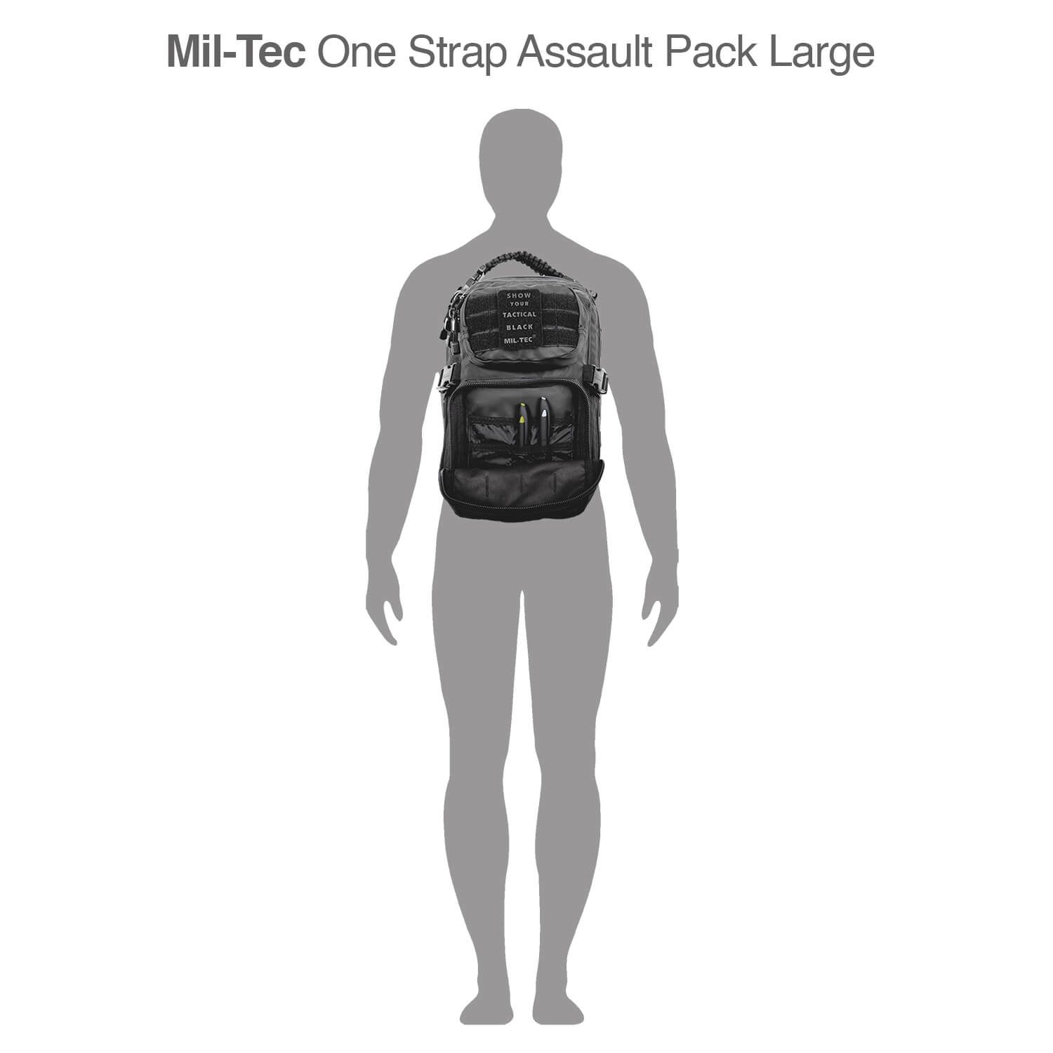 One Strap Assault Pack Large Tactical Black