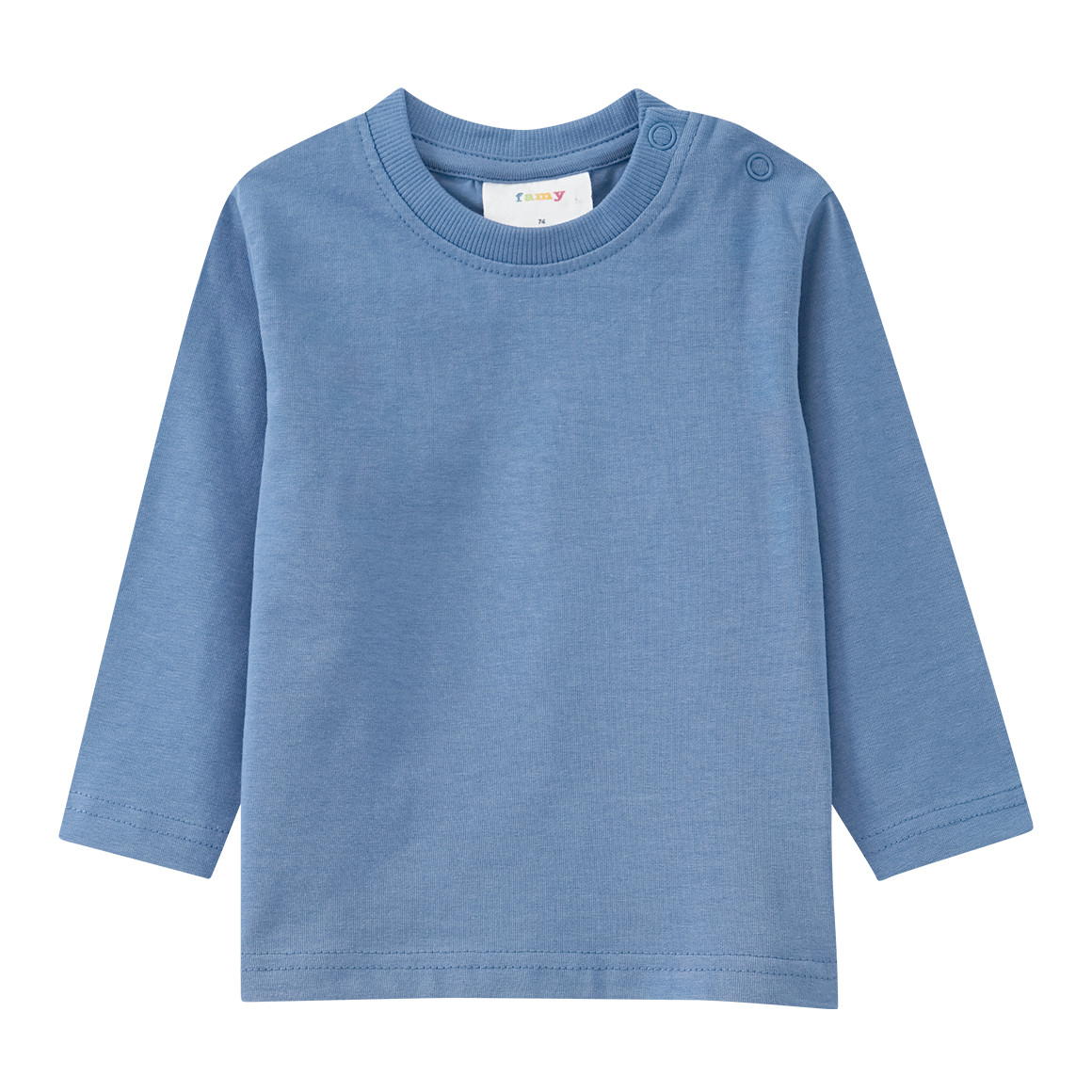2 Baby Langarmshirts im Basic-Look