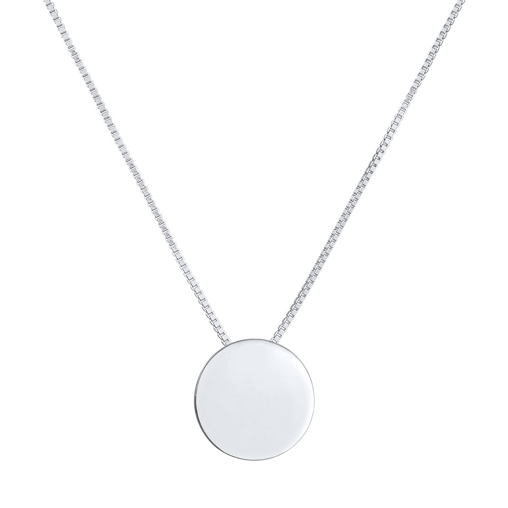 Elli Elli Collier Pendentif femme plaque de base en argent 925 sterling Bijoux