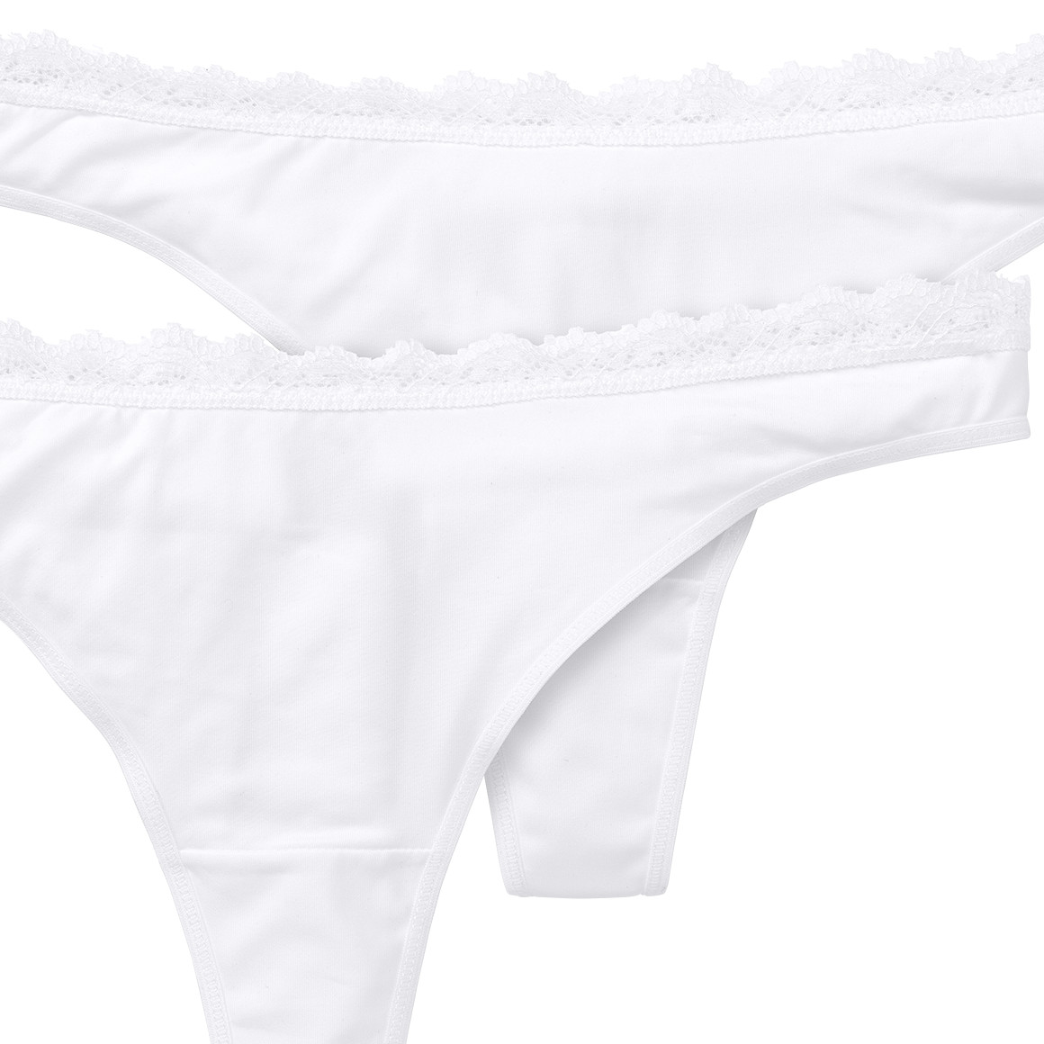 2 Damen Strings mit Spitze