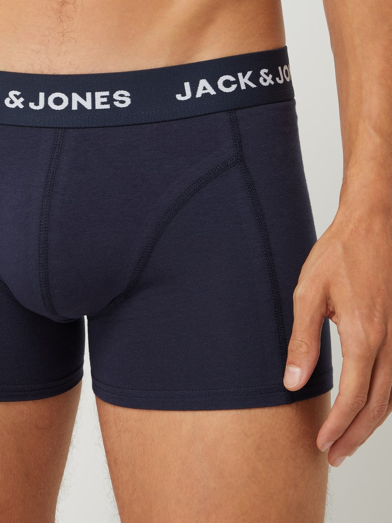 Comfort Fit Trunks mit Stretch-Anteil im 3er-Pack Modell 'Anthony' in marineblau