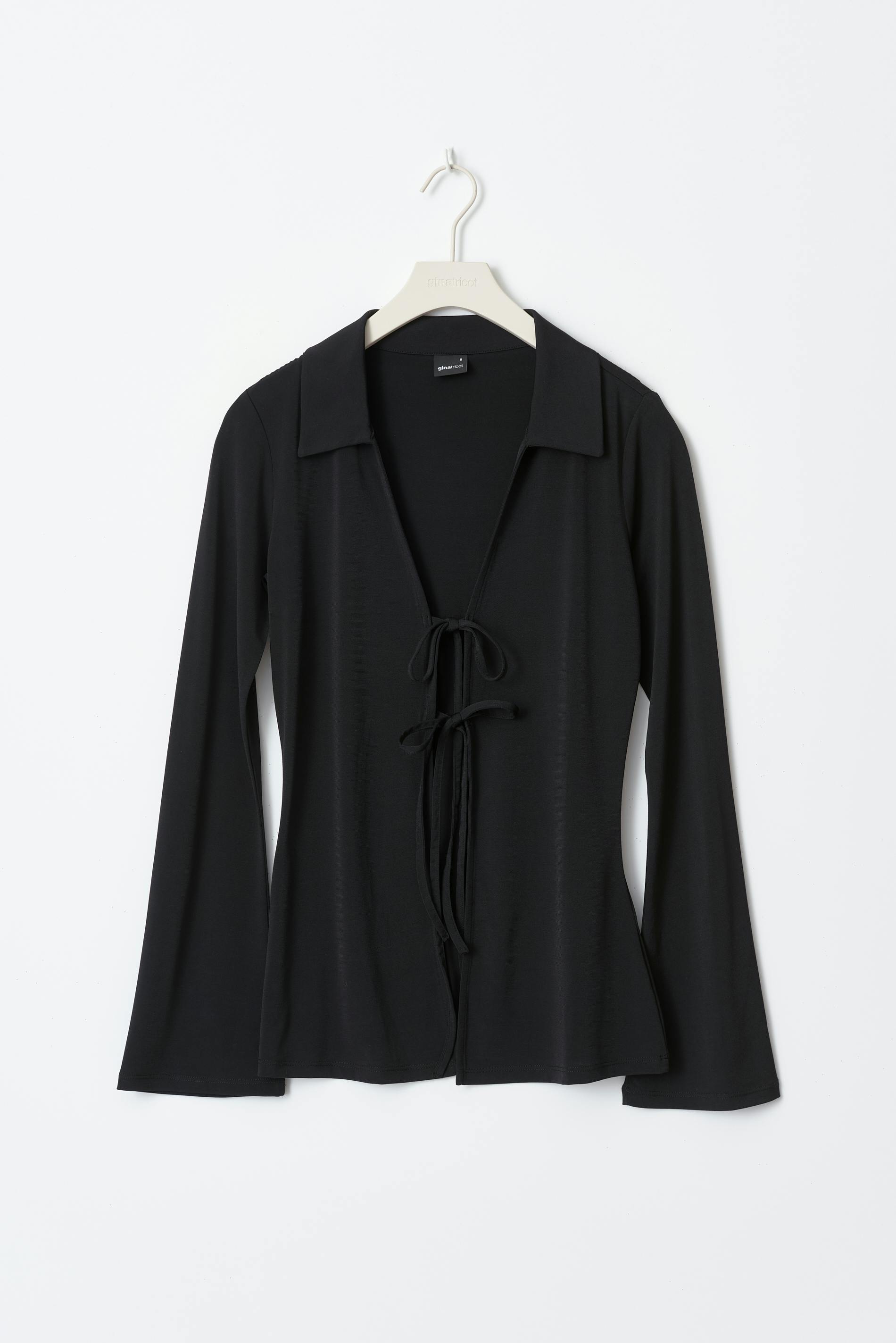 Tie front jersey shirt