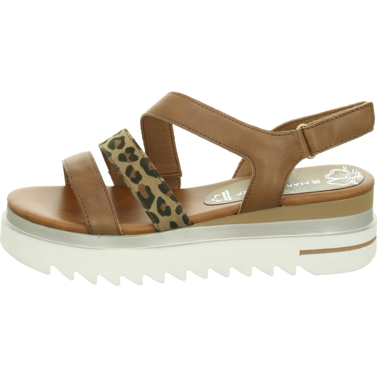 MARCO TOZZI Komfort Sandalen braun nut/leo