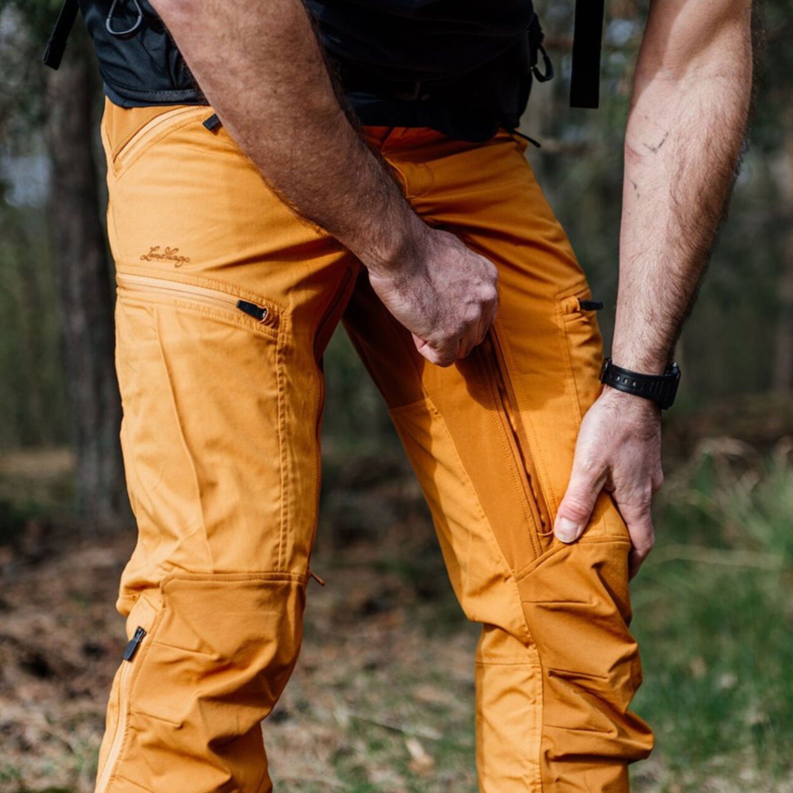 Lundhags Trekkinghose Makke Stretch-Hybrid mit Belüftungsschlitzen