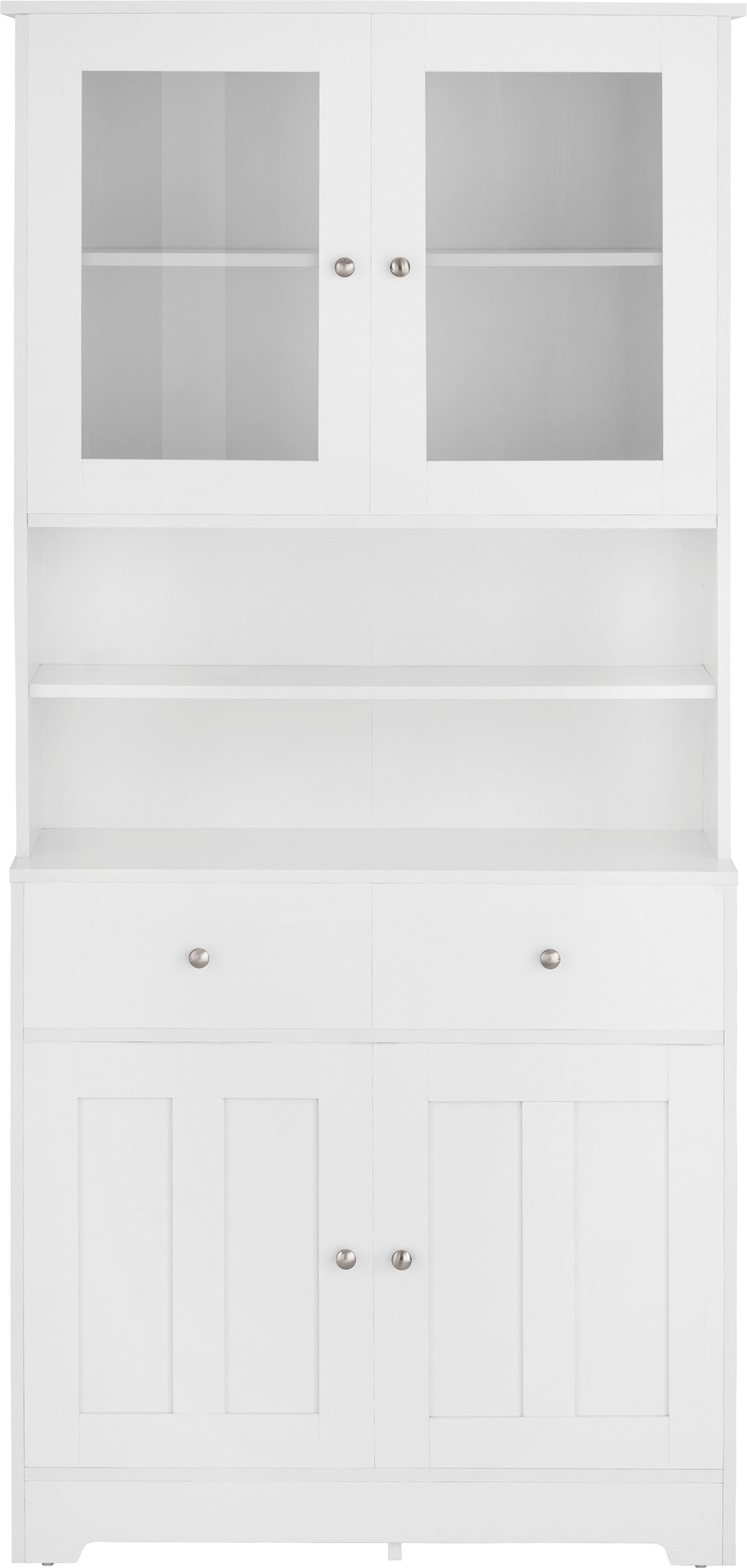 Home affaire Buffet Kate Breite 88 cm, mit Glastüren und Holztüren, Metallgriffen, Höhe 182 cm