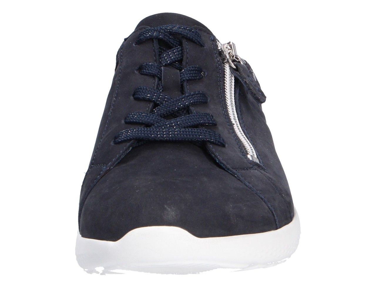 WALDLÄUFER Komfort Schnürer blau Damen Schnürschuhe