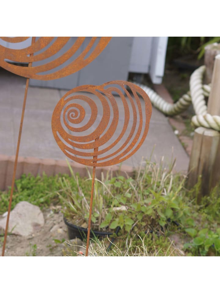 UNUS Gartenstecker Rost Muscheln in Braun günstig kaufen