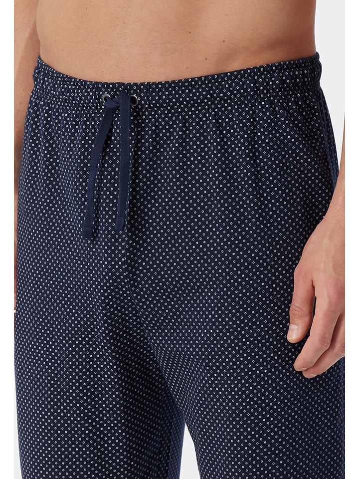 Schiesser Pyjama in Dunkelblau günstig kaufen