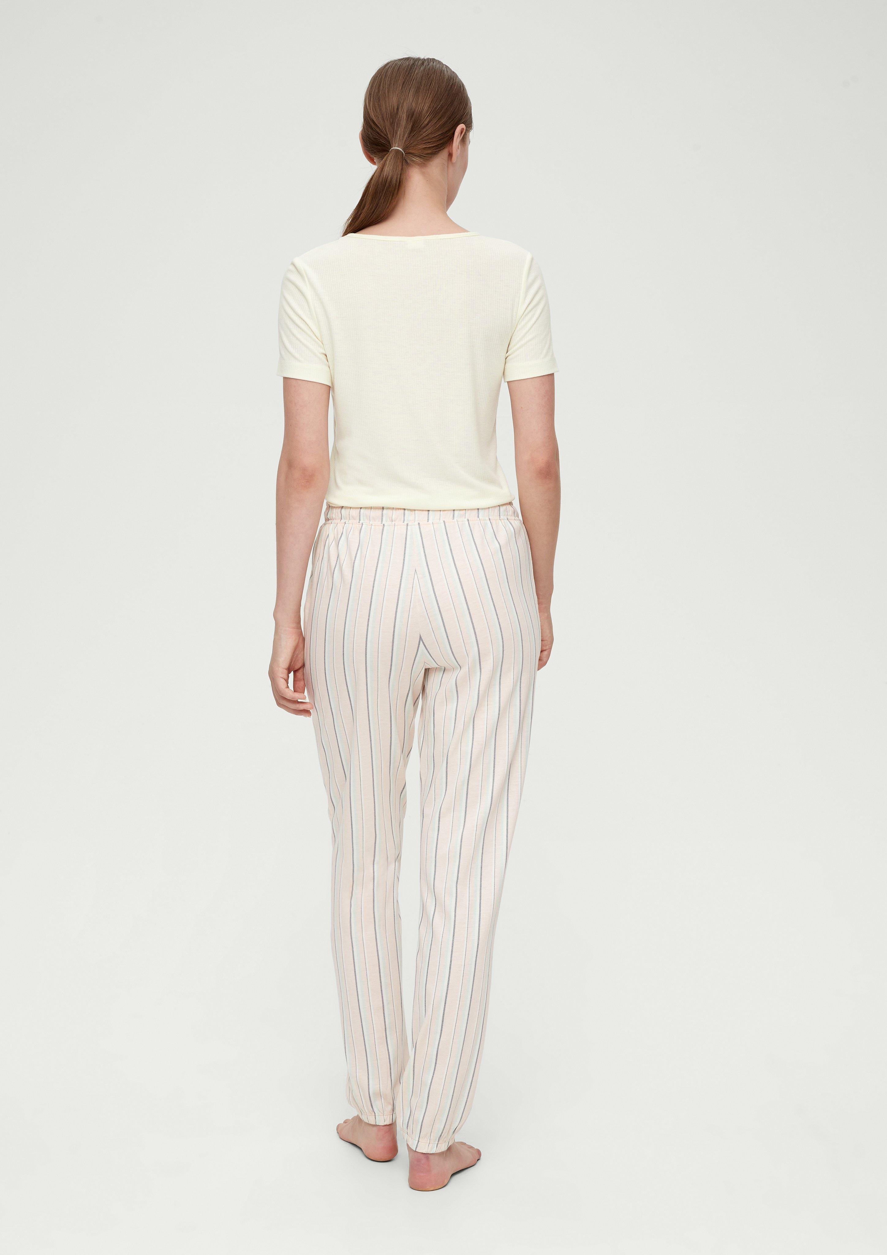 Pyjama-Shirt mit Rippstruktur  6008470-0200