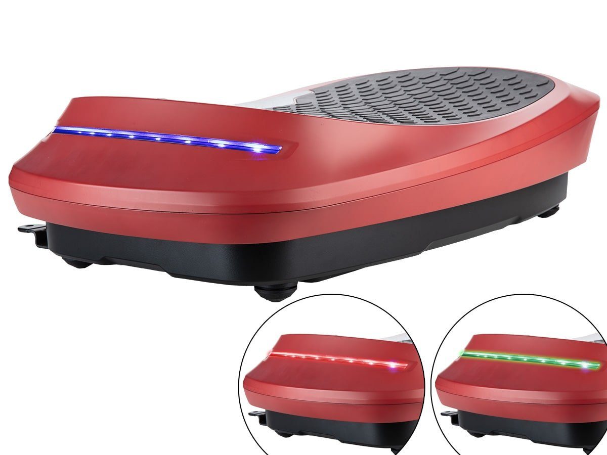 Skandika Vibrationsplatte V2500 SE, 150,00 W, 30 Intensitätsstufen, (Trainingsbänder, Smart LED Technologie), mit Oszillationstechnologie, Curved Design Vibrationplate
