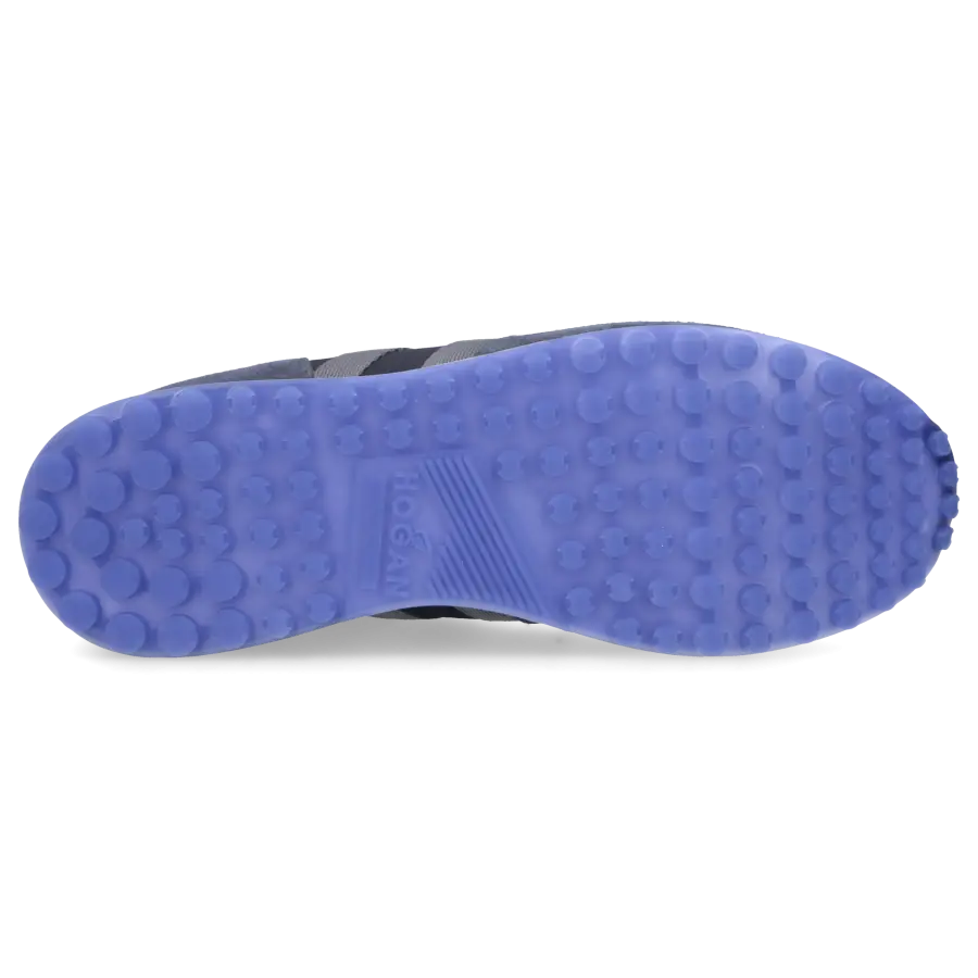 Hogan - Sneaker low H383 Veloursleder Textil - blau