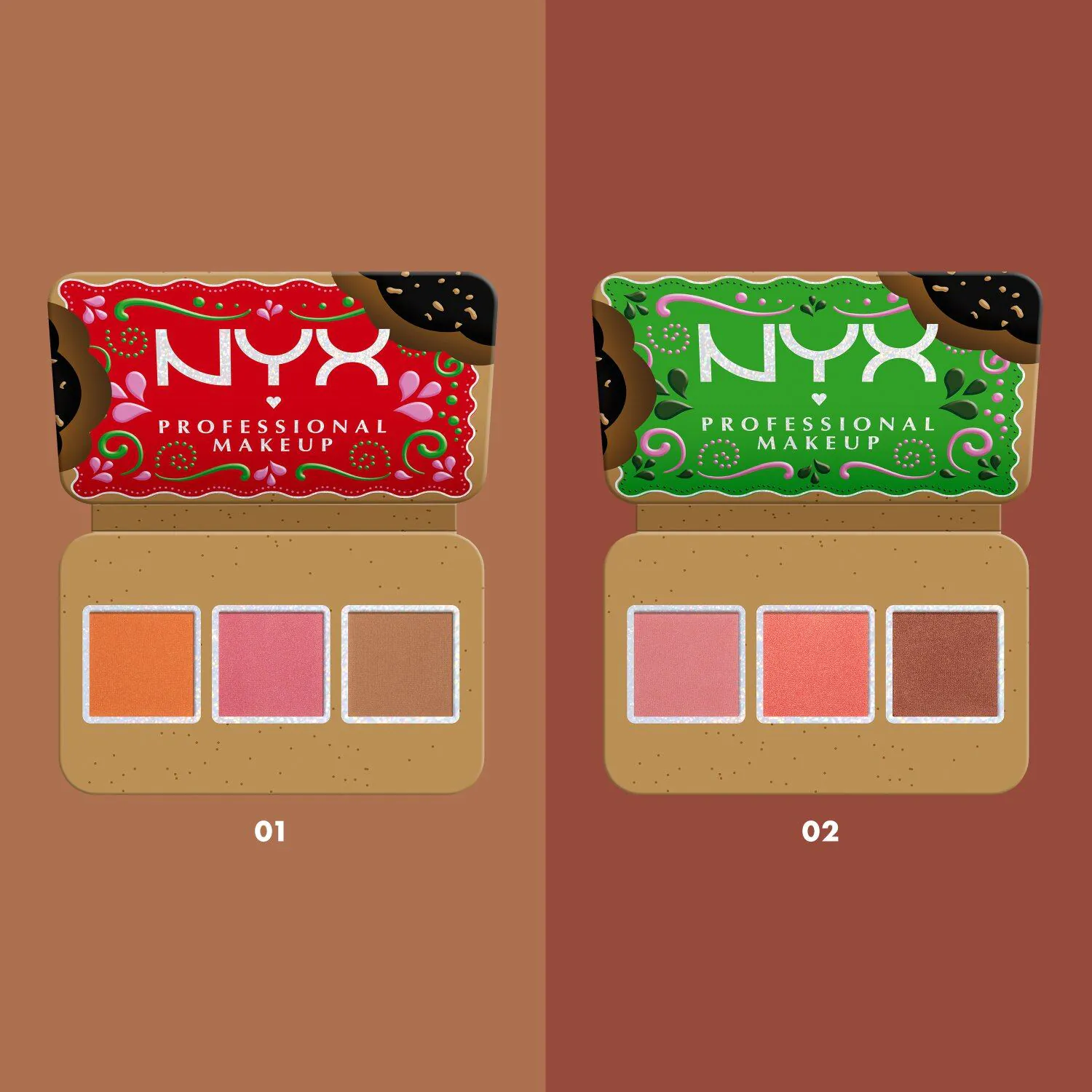 NYX Buttermelt veido makiažo paletė 01