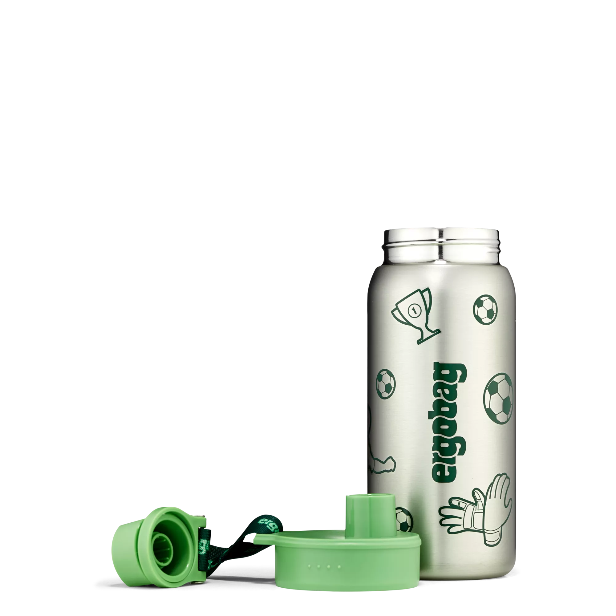ergobag Edelstahl Trinkflasche Grün