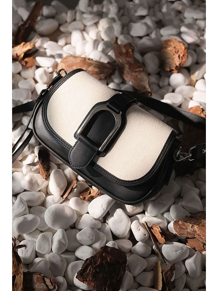 Lucky Bees Umhängetasche in Schwarz/ Creme - (B)24 x (H)14 x (T)6 cm günstig kaufen onesize