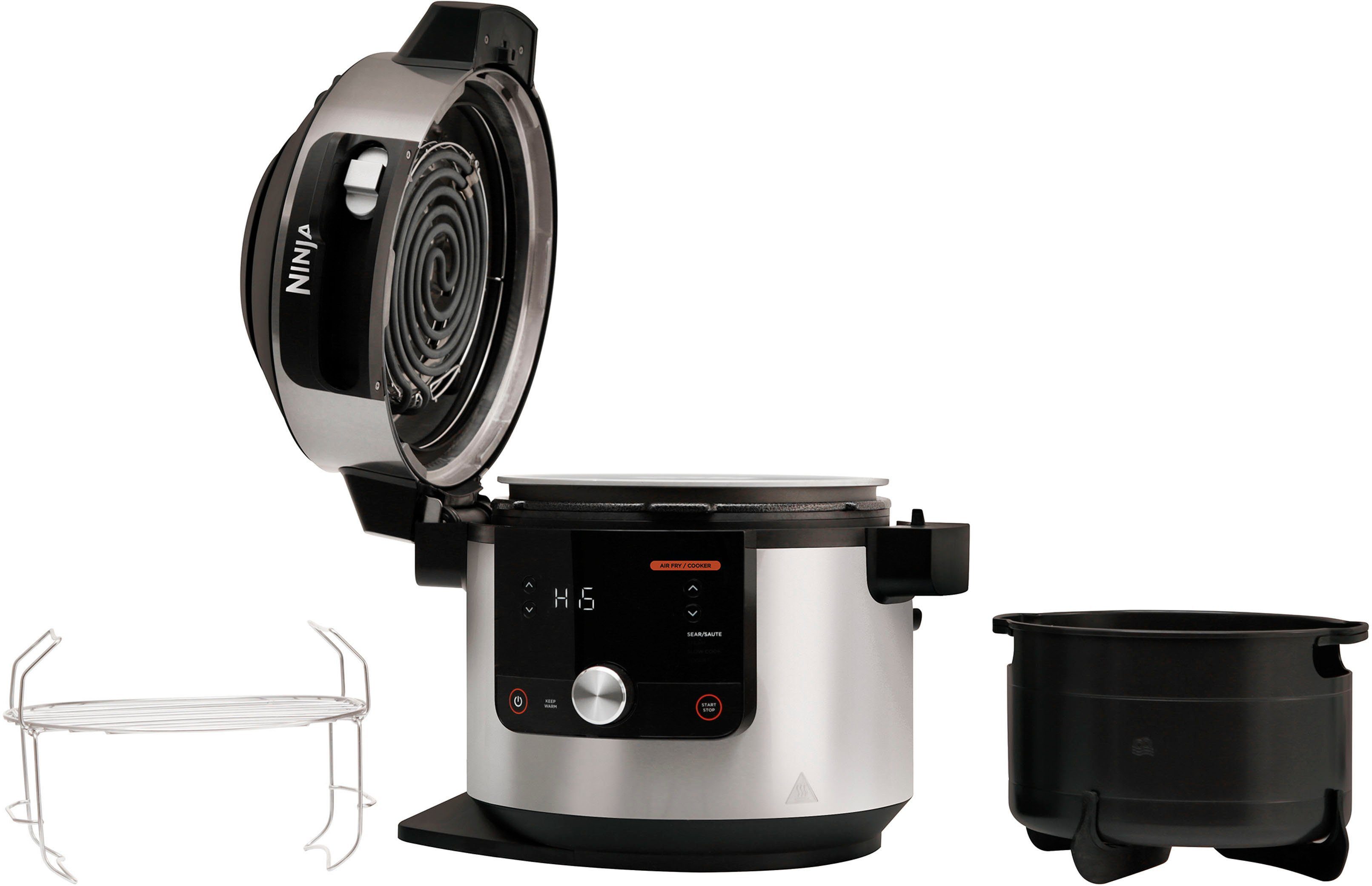 NINJA Multikocher Foodi MAX 12-in-1 SmartLid Multikocher OL650EU, 1760 W, 7,5 l Schüssel