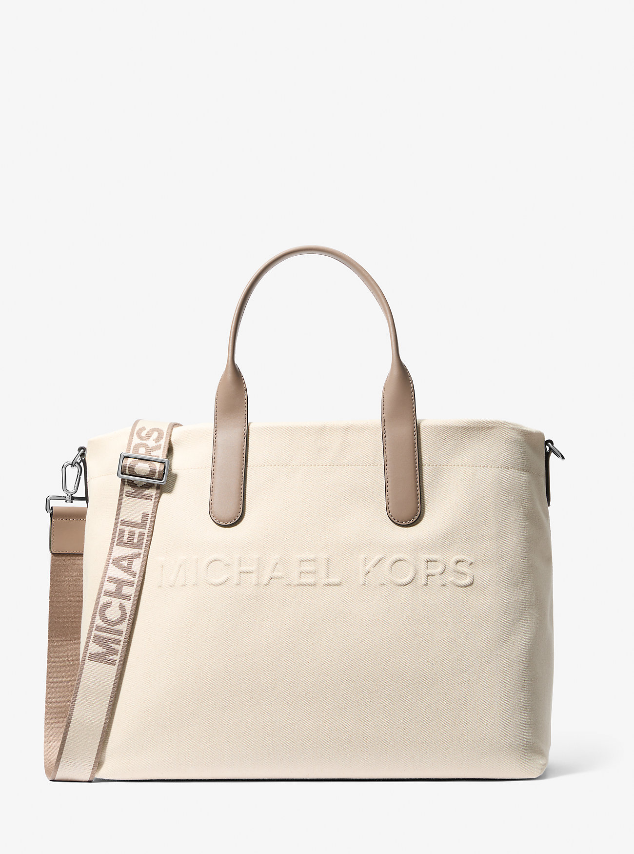 Brooklyn Cotton Blend Tote Bag - BIRCH