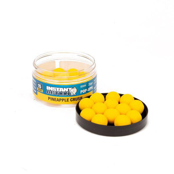 Nashbait Instant Action Pop-Ups Pineapple Crush Drijvende Karperboilies