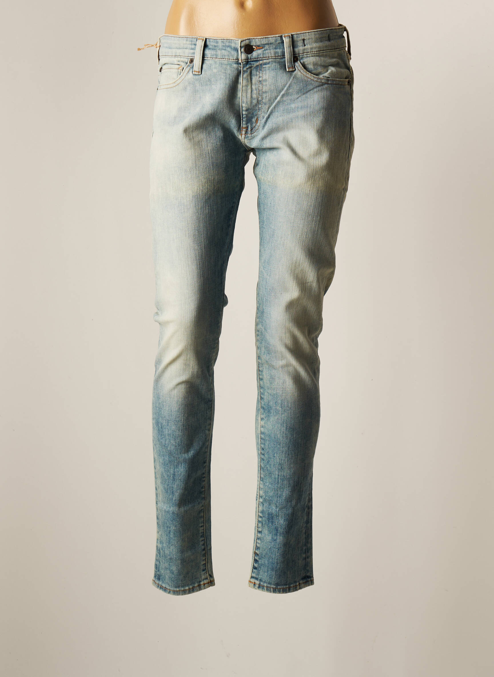 Ralph Lauren Jeans Coupe Slim Femme couleur bleu