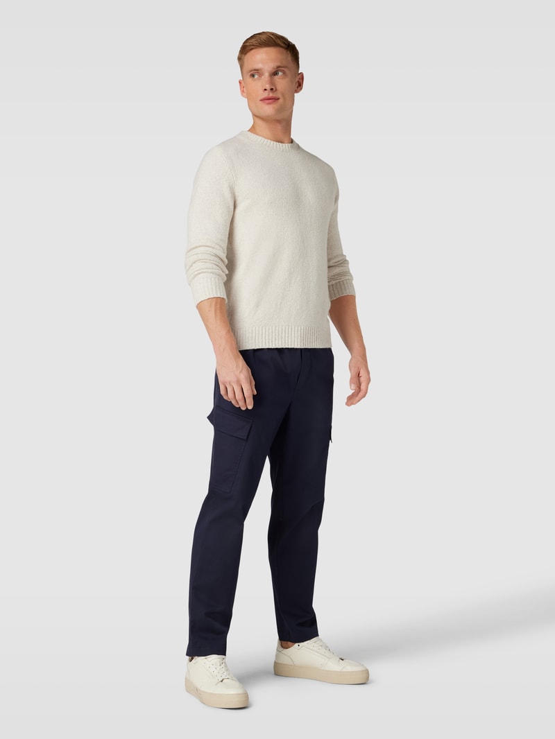 Stoffhose mit elastischem Bund Modell 'RAAMEO' in marineblau