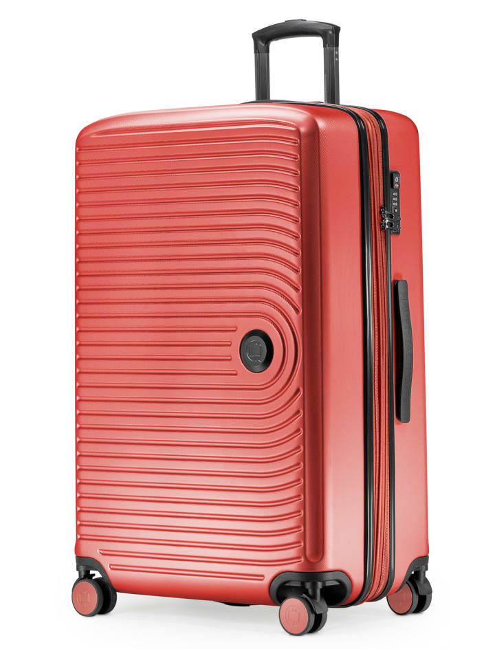 Hauptstadtkoffer Mitte - Großer Reisekoffer Trolley 77cm XXL Erweiterung TSA 130L in Korall günstig kaufen L