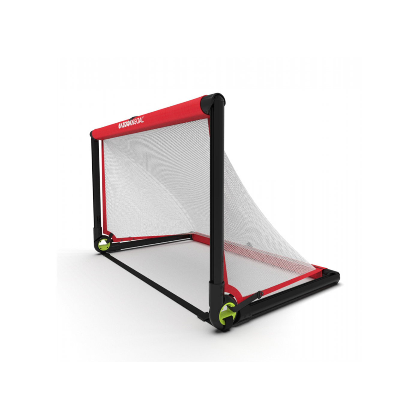 Bazookagoal Teleskoptor | 120x75 cm Rot Weiss | Funino Fußball Minitor
