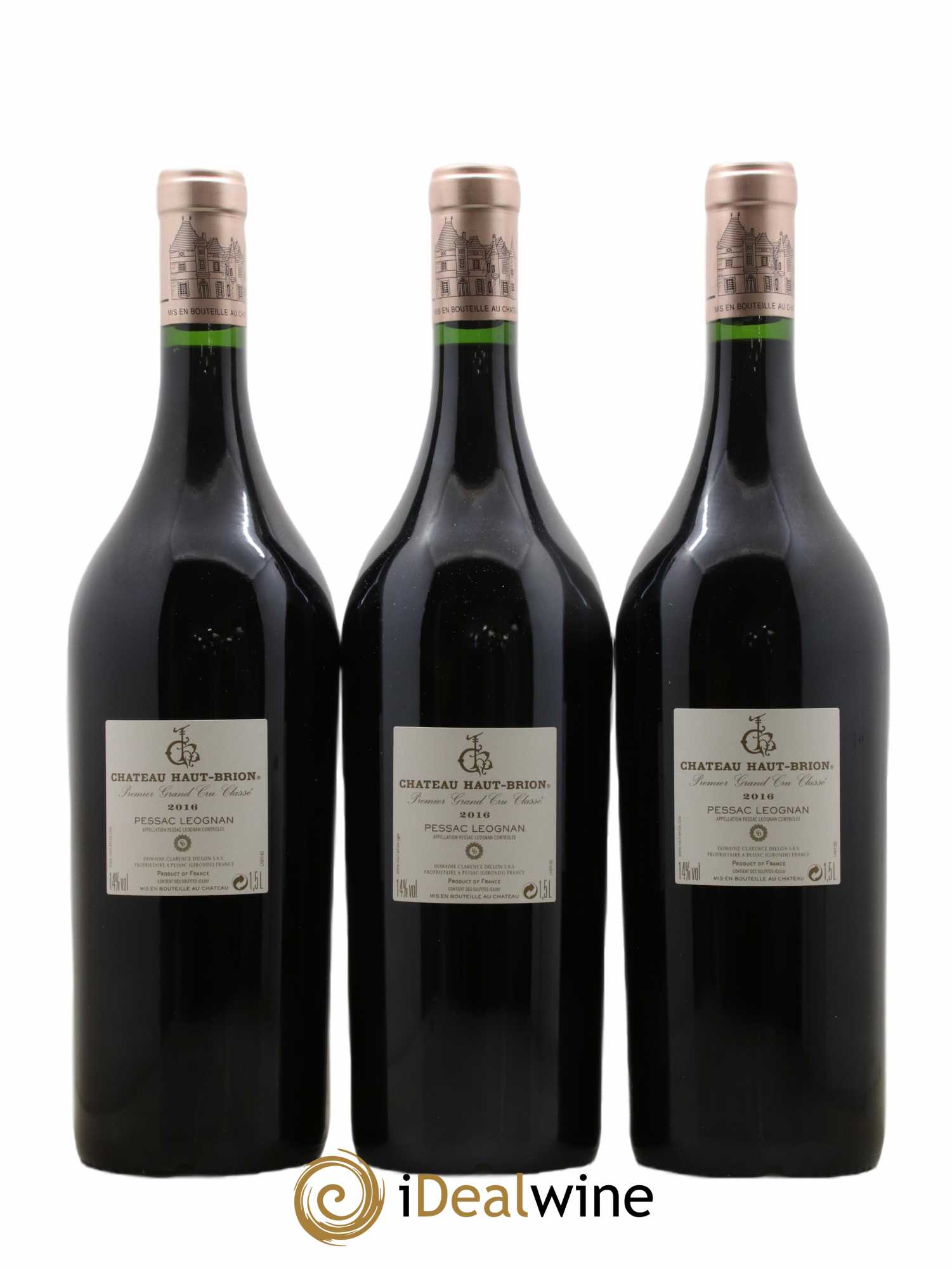 Château Haut Brion 1er Grand Cru Classé  2016 - Lot de 3 Magnums
