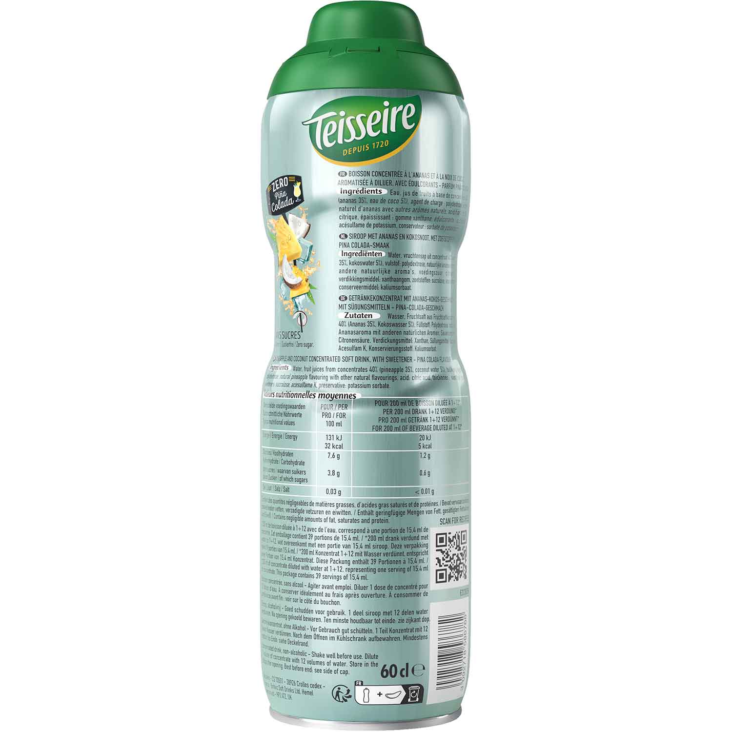 Teisseire Zero Piña Colada 600ml