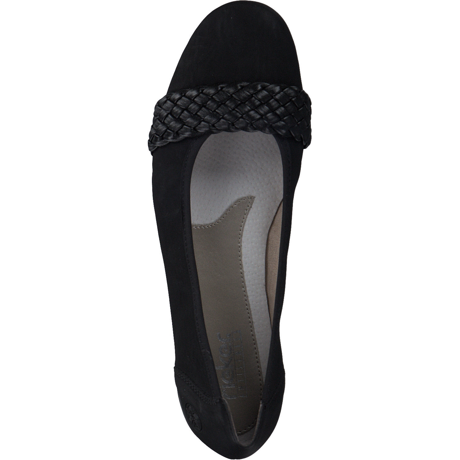 Rieker L9358, Ballerinas, Damen, schwarz/black