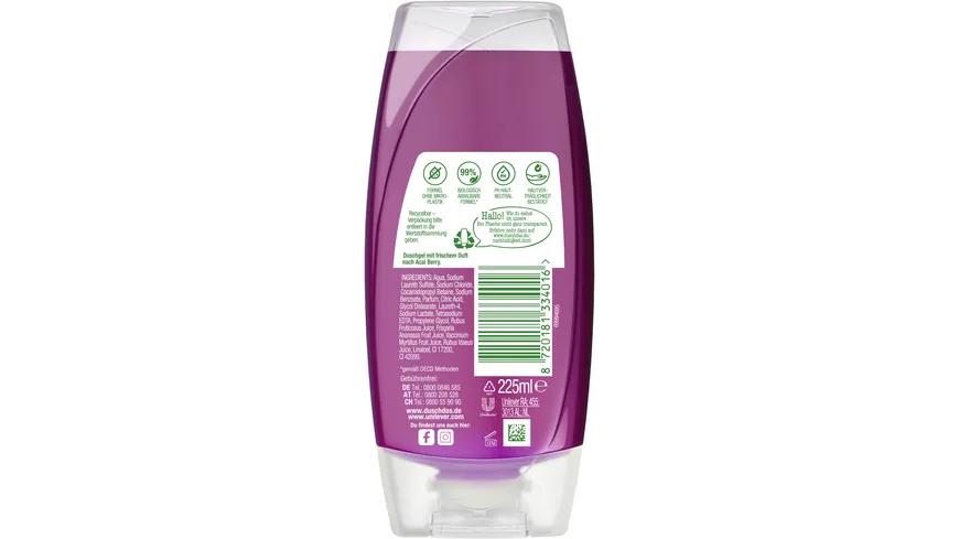 Duschdas Duschgel Acai Berry 225 ml 225 ml