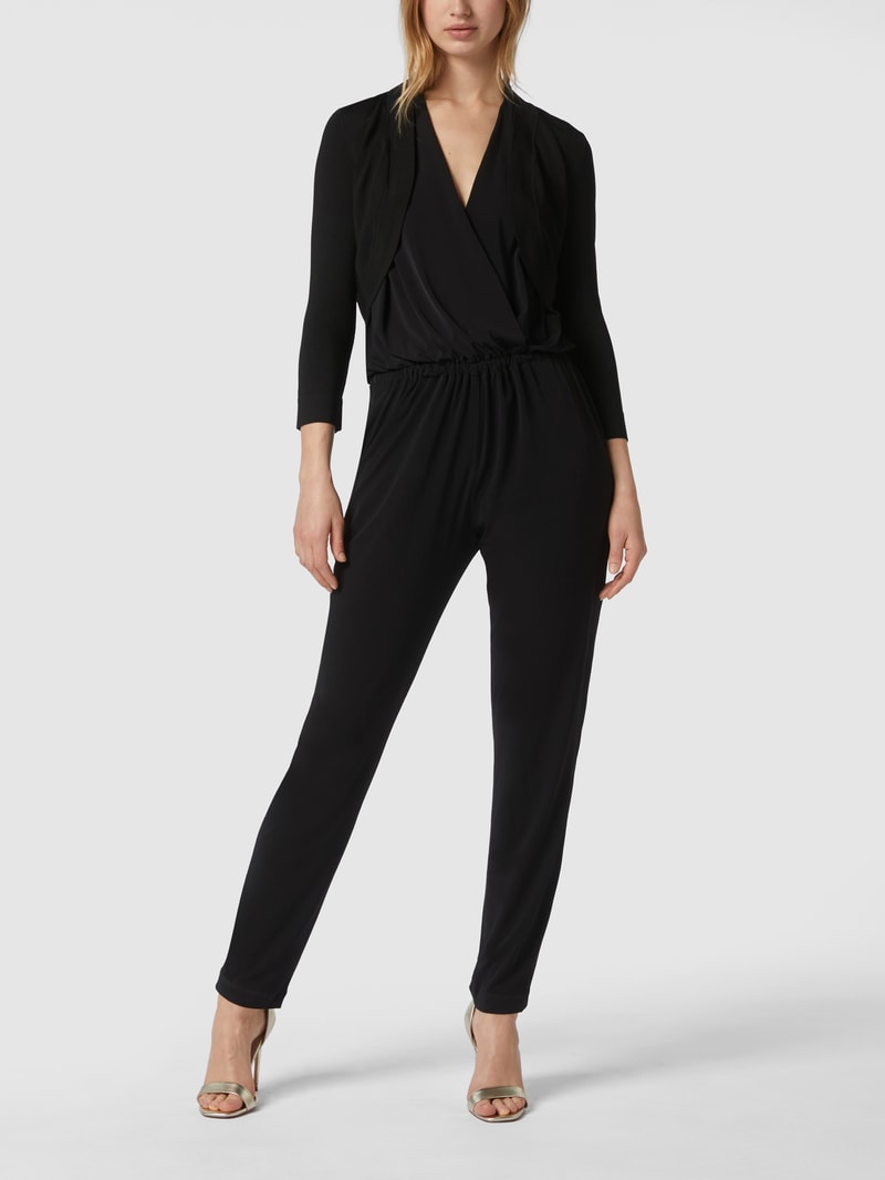 Bolero mit Schalkragen in schwarz