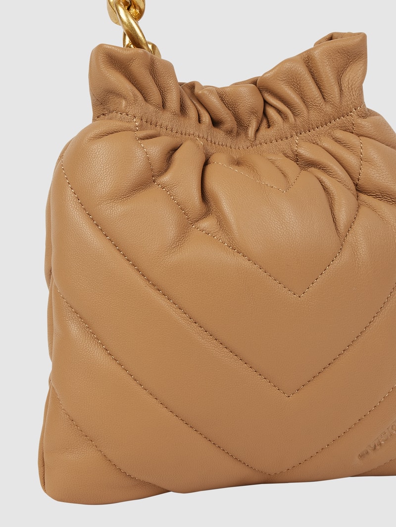 Crossbody Bag aus Leder Modell 'Lilou' in camel