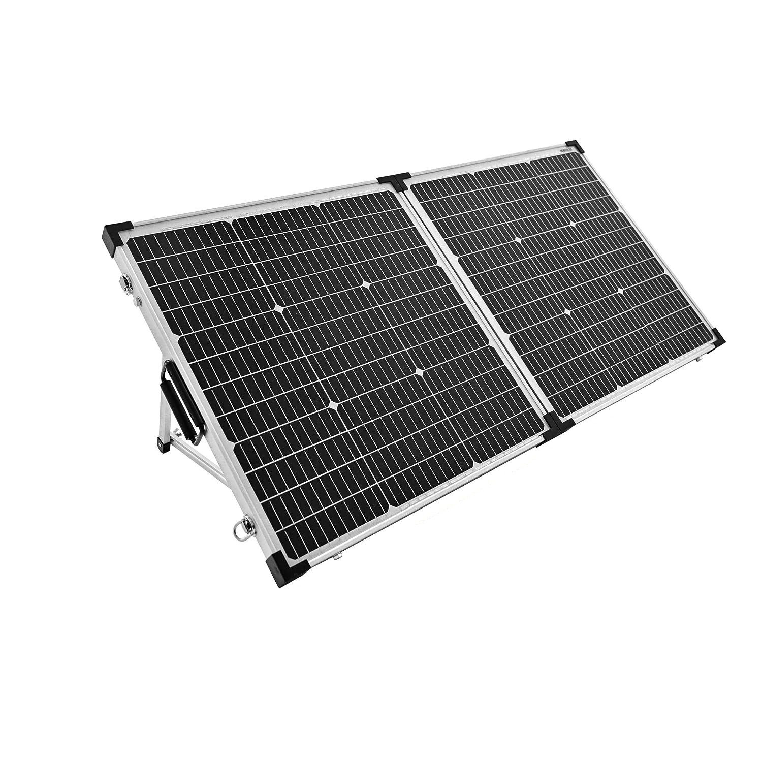 Falcon Solaranlage Falcon 130W Solarmodul faltbar mit Bluetooth MPPT-Regler Monokristalli
