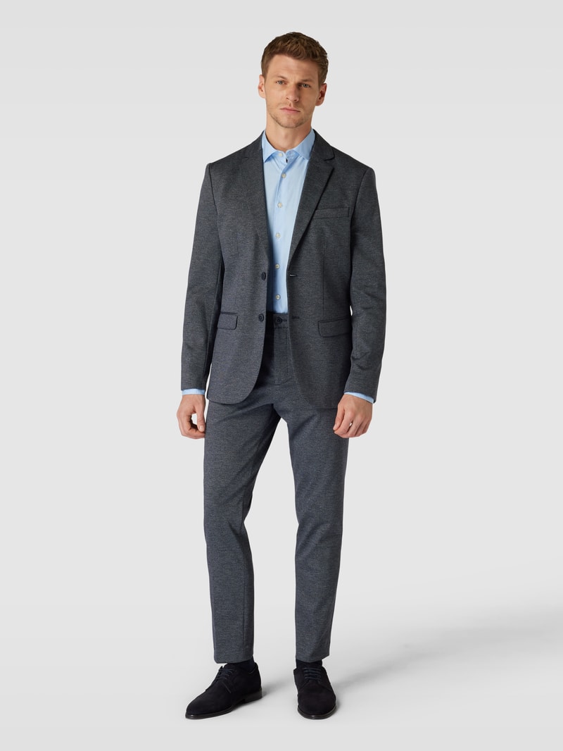Regular Fit Business-Hemd mit Kentkragen in bleu