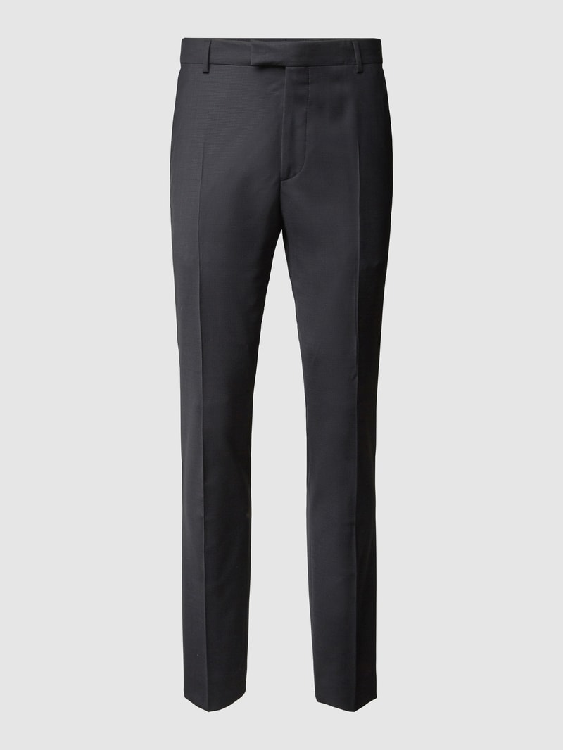 Super Slim Fit Anzughose aus Wolle Modell 'Gun' in schwarz