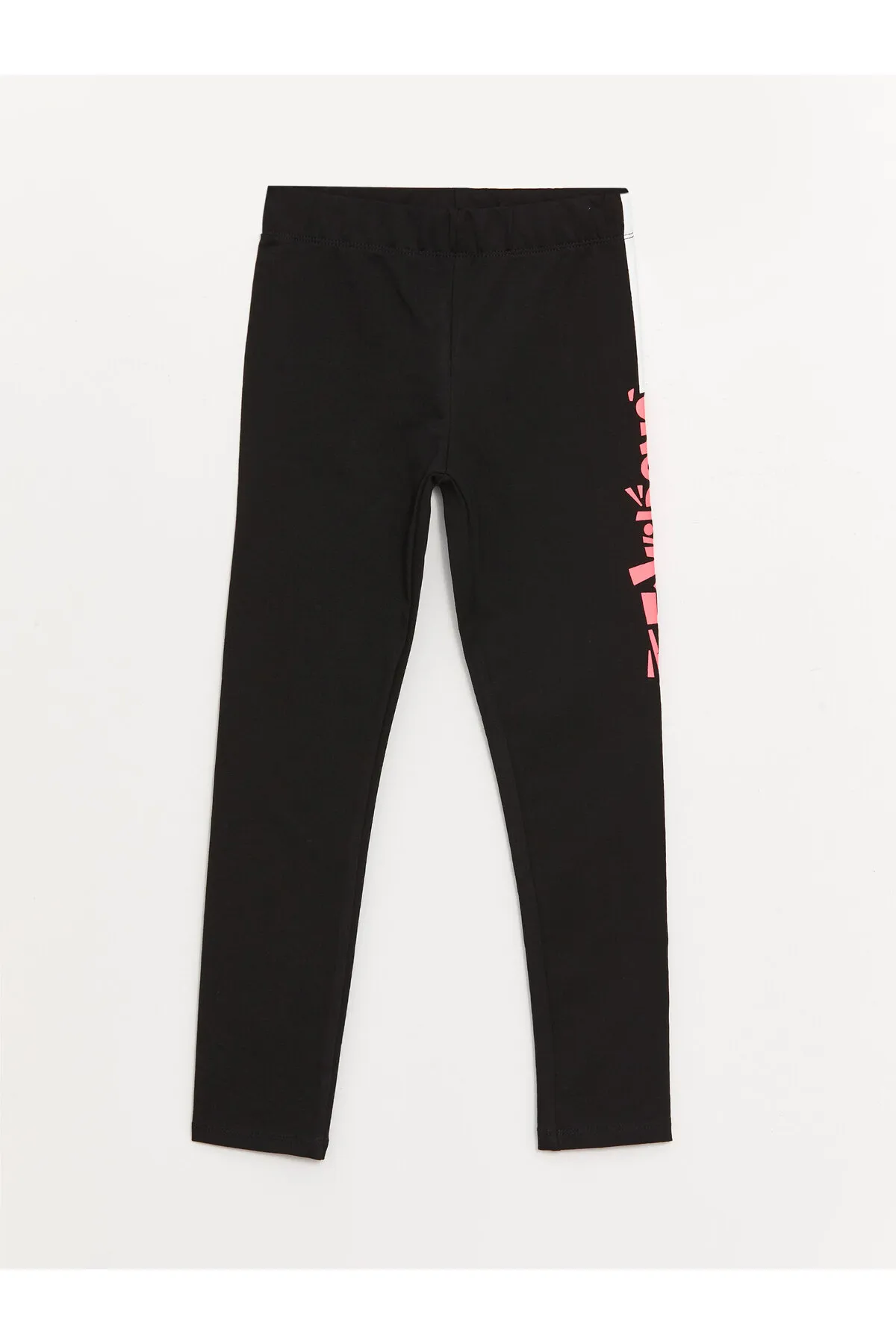 LC Waikiki  Bedrucktes Langarm-Sweatshirt und Strumpfhose für Mädchen mit Rundhalsausschnitt