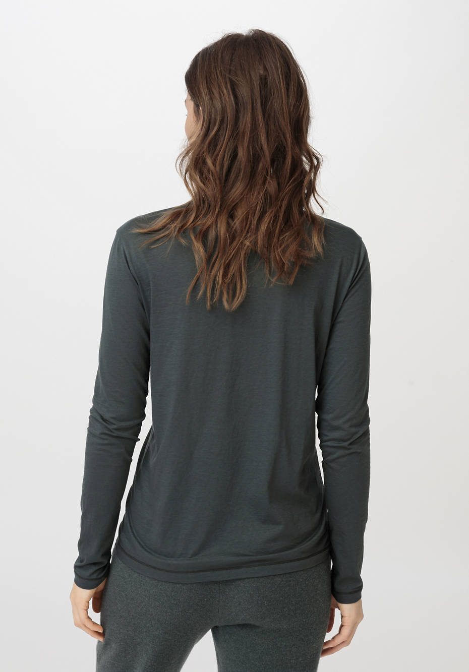 Rollkragen-Shirt aus reiner Bio-Baumwolle