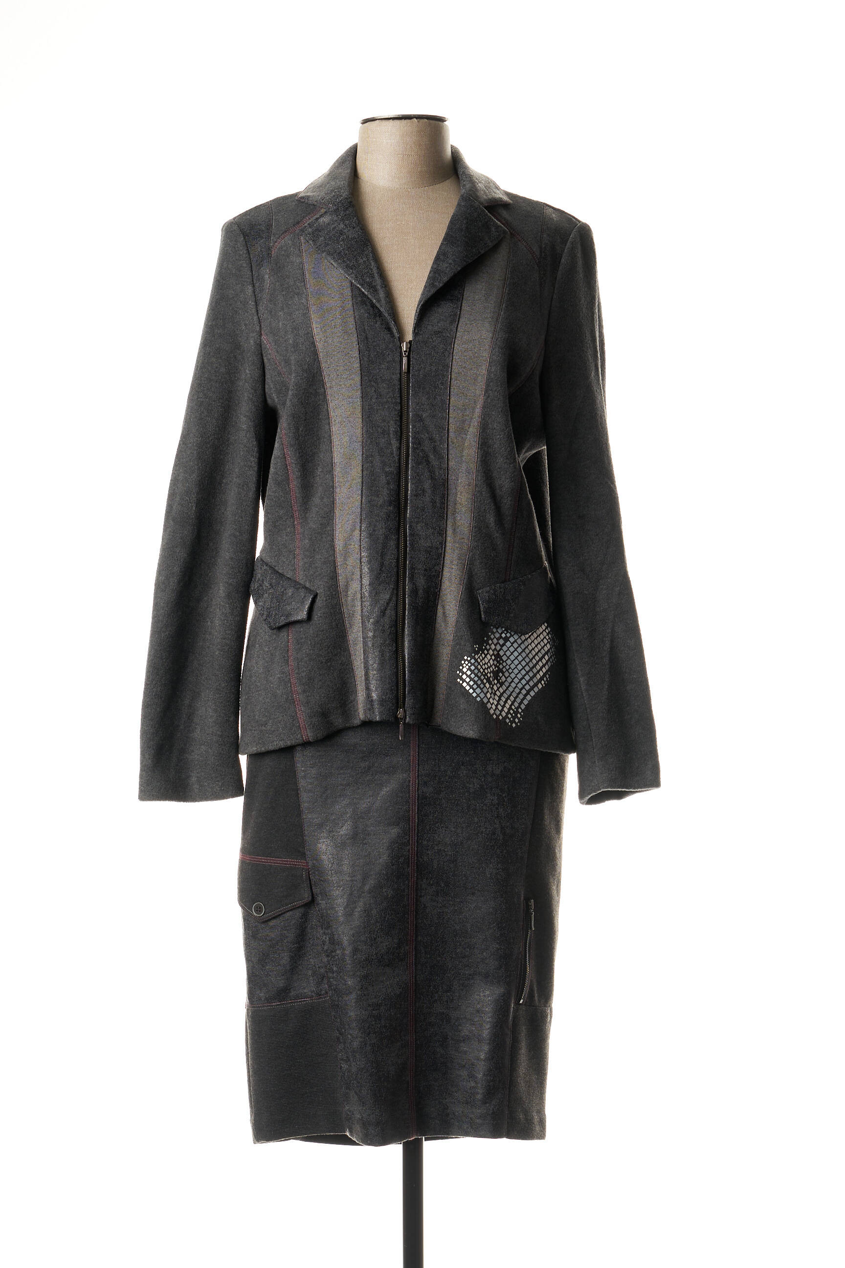 Guy Dubouis Ensembles Jupe Femme couleur gris