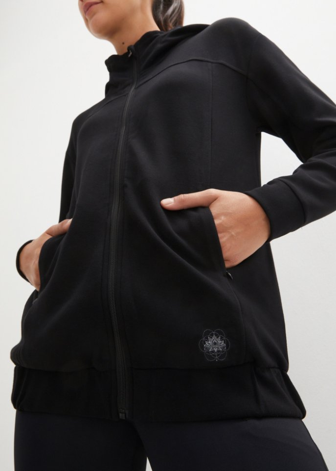 Ultrasofte Kapuzen-Sweatjacke mit Modal