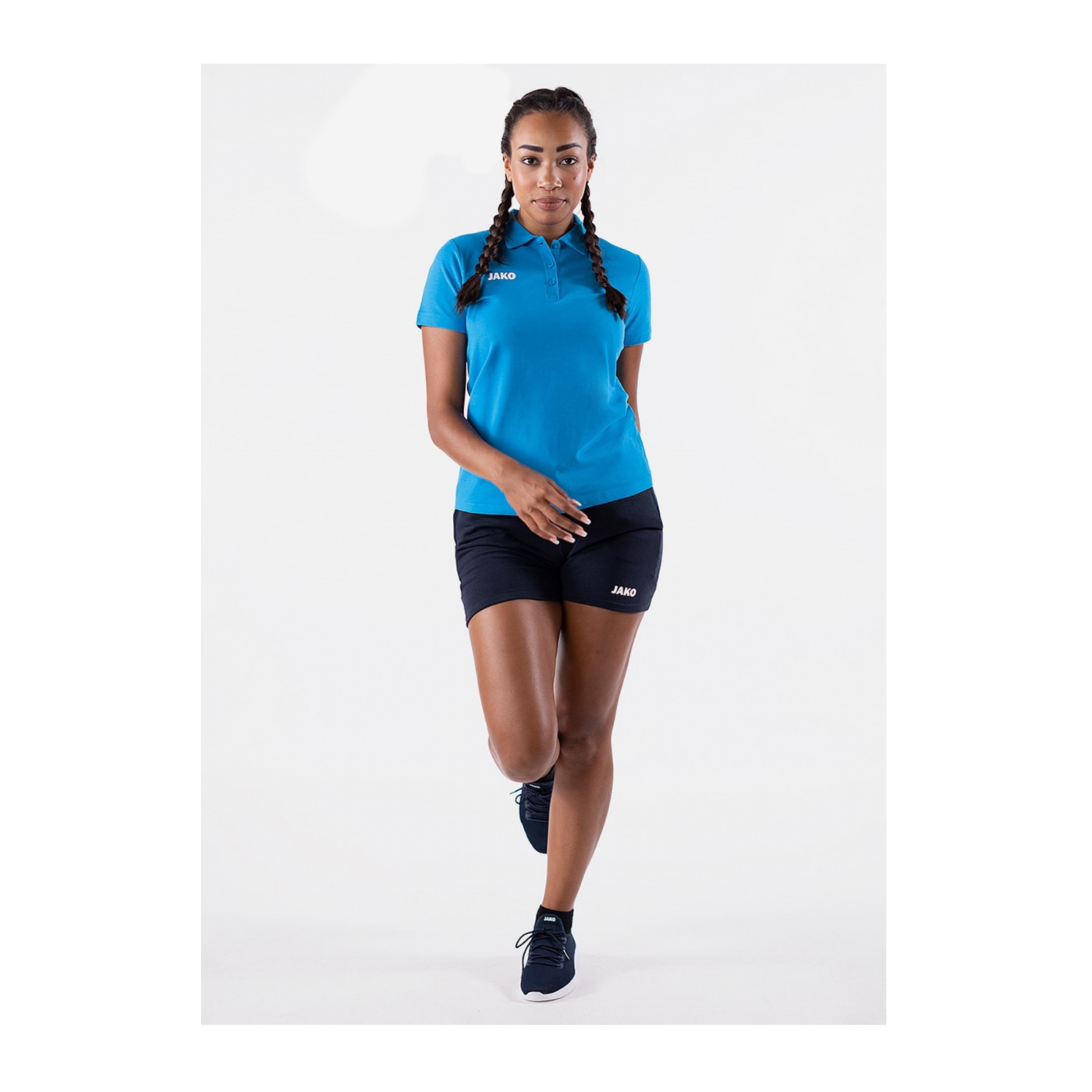 JAKO Base Poloshirt Damen Blau F89