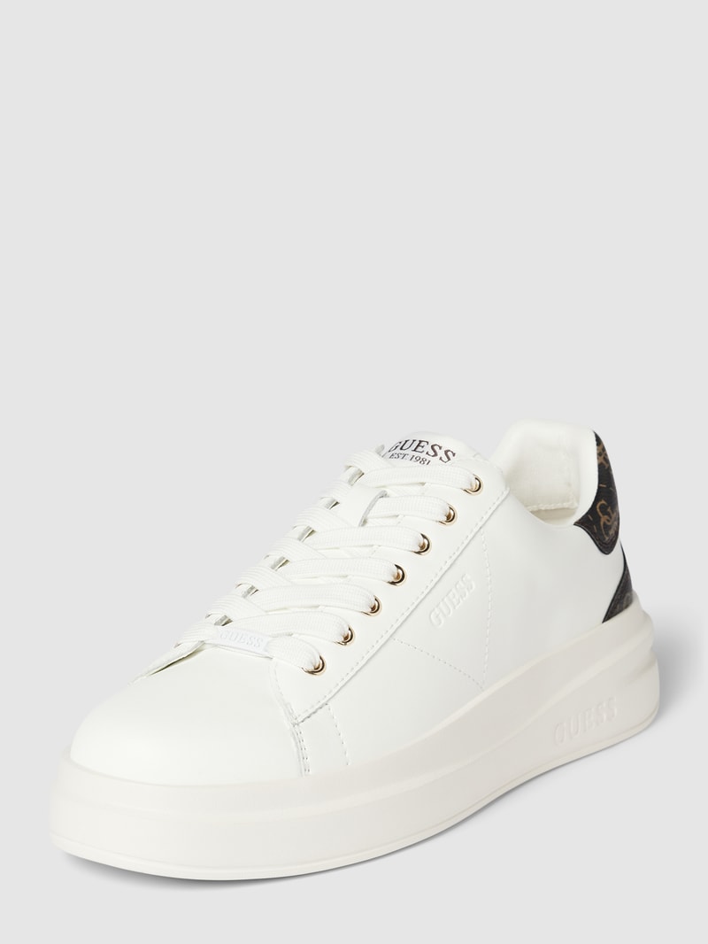 Sneaker mit Label-Details Modell 'ELBINA' in weiss