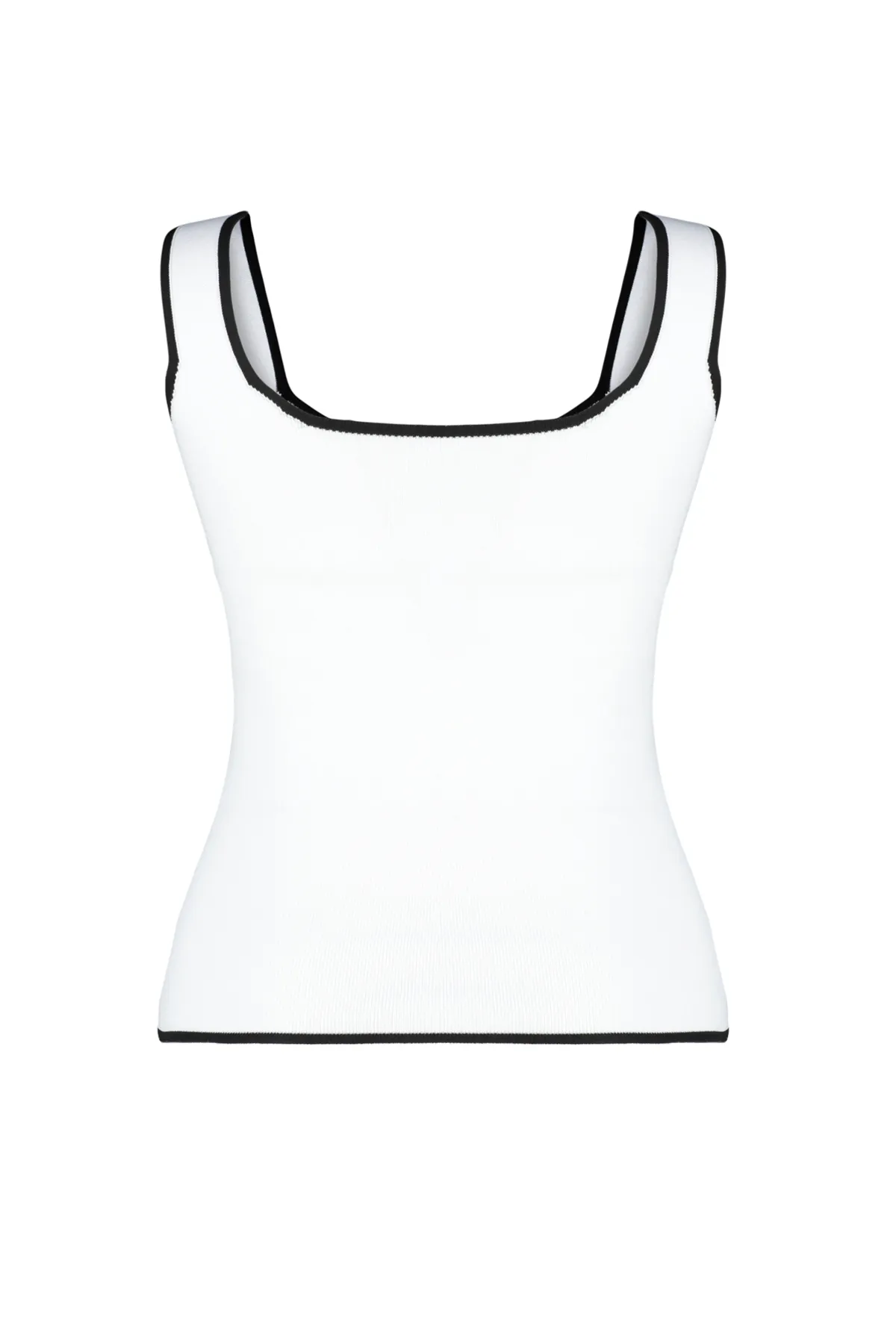Trendyol Curve  Ecrufarbene, figurbetonte Strickbluse TBBSS24AF00052